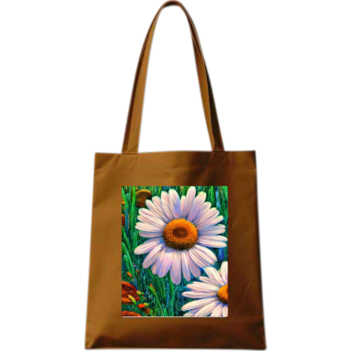 Fashionable Fabric Tote Bag With Zipper image