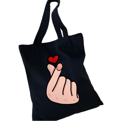 Fashionable Fabric Tote Bag With Zipper image