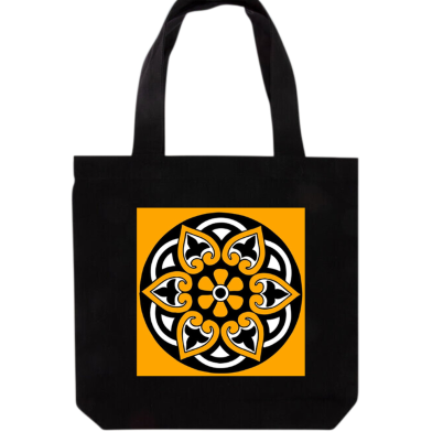 Fashionable Fabric Tote Bag With Zipper image