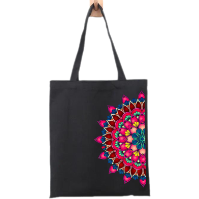 Fashionable Fabric Tote Bag With Zipper image