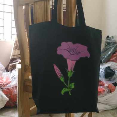 Fashionable Fabric Tote Bag With Zipper image