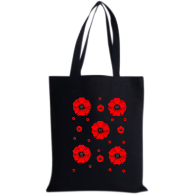 Fashionable Fabric Tote Bag With Zipper image