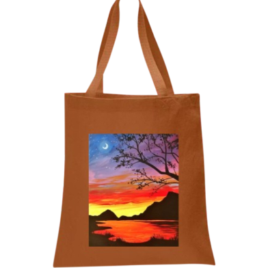 Fashionable Fabric Tote Bag With Zipper image