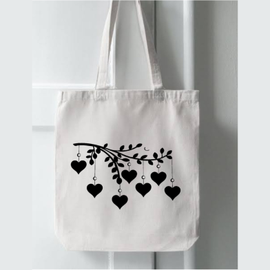 Fashionable Fabric Tote Bag With Zipper image