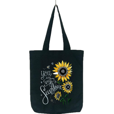 Fashionable Fabric Tote Bag With Zipper image