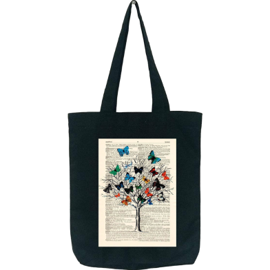 Fashionable Fabric Tote Bag With Zipper image
