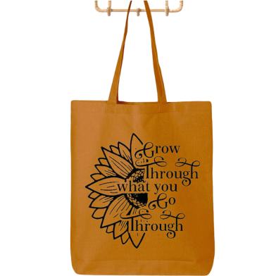 Fashionable Fabric Tote Bag With Zipper image