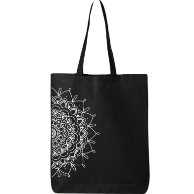 Fashionable Fabric Tote Bag With Zipper image