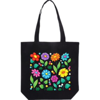 Fashionable Fabric Tote Bag With Zipper image