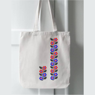Fashionable Fabric Tote Bag With Zipper image