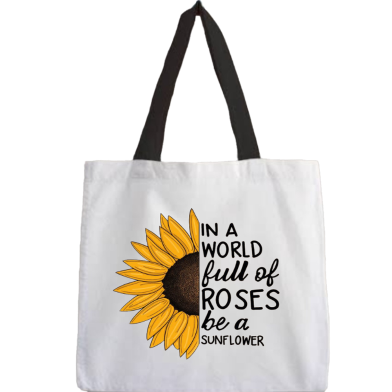 Fashionable Fabric Tote Bag With Zipper - BWTF -263 image