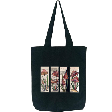 Fashionable Fabric Tote Bag With Zipper image