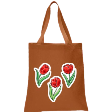 Fashionable Fabric Tote Bag With Zipper image