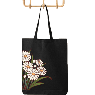 Fashionable Fabric Tote Bag With Zipper image