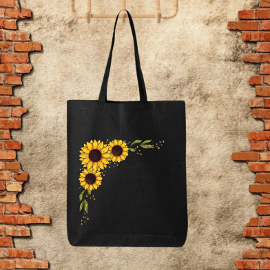 Fashionable Fabric Tote Bag With Zipper image