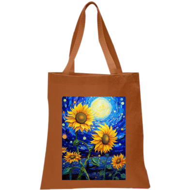 Fashionable Fabric Tote Bag With Zipper image