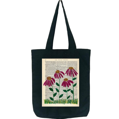 Fashionable Fabric Tote Bag With Zipper image