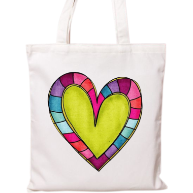 Fashionable Fabric Tote Bag With Zipper image