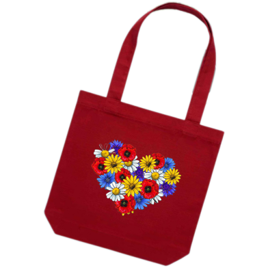 Fashionable Small Size Red Tote Bag for Girls image