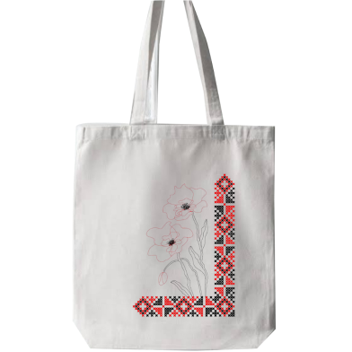 Fashionable White Fabric Tote Bag With Zipper image