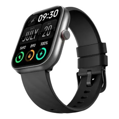 Fastrack Kruz+ Smart Watch - Gun Black image