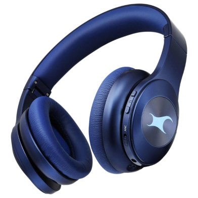 Fastrack Reflex Tunes F02 Active Noise Cancelling Wireless Headphone - Blue image