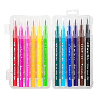 Deli Coloring Felt Pen Brush Tip 12Color image