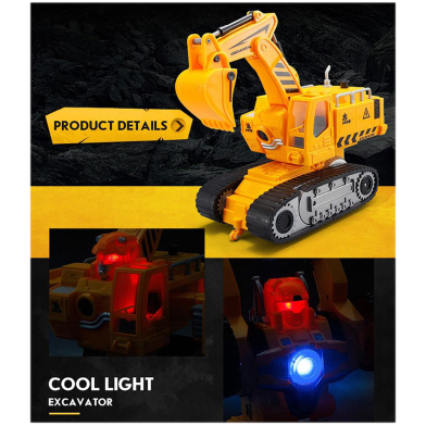 Fengyuan 28172 2.4G One Key Deformation RC Engineering Robot Car - Yellow image