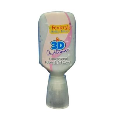 Fevicryl 3D Outliner (NP) -GLITTER SILVER - 20 ml image