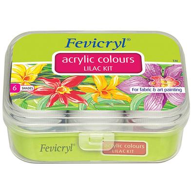 Fevicryl Acrylic Colours Lilac Kit - 60 ml (6 Shades) image