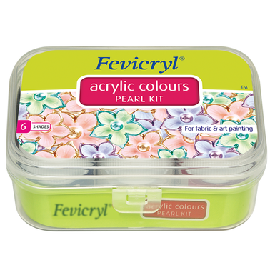 Fevicryl Pearl Kit Acrylic Color 10 ml 6 Shades Fevicryl Rokomari
