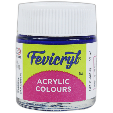 Fevicryl Students Fabric Colour Ultramarine Blue 15ml image