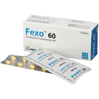 Fexo 60 mg - 10's Strip Tablet image