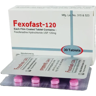 Fexofast 120 mg - 10's Strip Tablet image