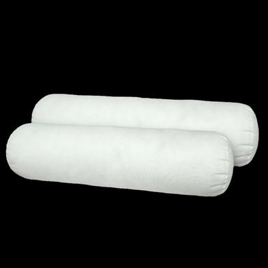 Fiber Bolster Pillow Tissue Fabric White 22x24 Inch image