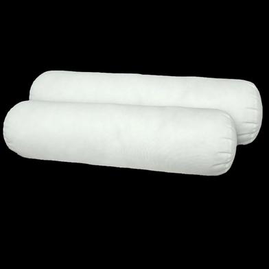 Fiber Bolster Pillow Tissue Fabric White 27x32 Inch image