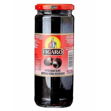 Figaro Pitted Black Olive Jar 340gm image