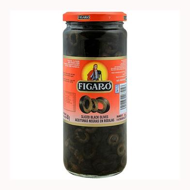 Figaro Plain Black Olives Jar 935gm image