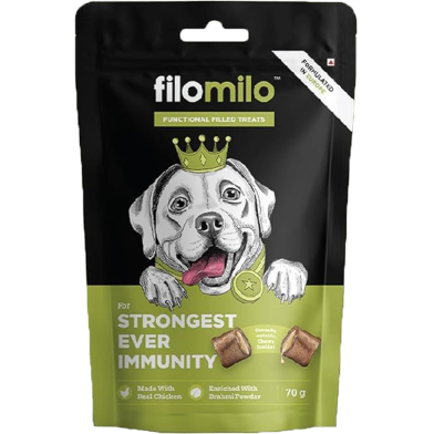 Filomilo Dog Functional Filled Treats Happy and Healthy Tummy 70 gm image