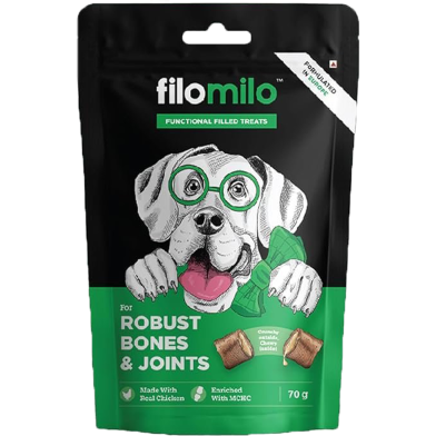 Filomilo Dog Functional Filled Treats Robust Bones and Joints 70 gm image