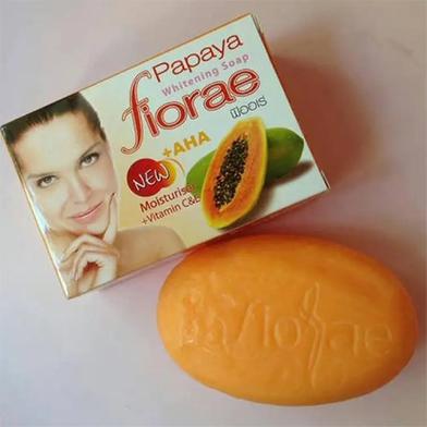 Fiorae Moisturi. Vitamin C And E Whitening Papaya Soap 135 GM - Thailand image