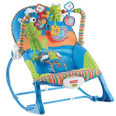 Fisher Price X7003 Infant To Toddler Baby Rocker With Musical Toy Bar image