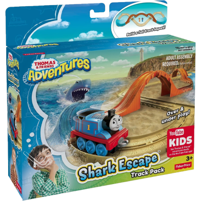 Fisher Thomas and Friends Adventures Shark Escape Train Playset image