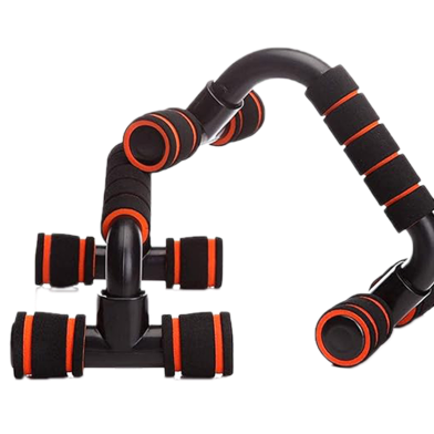Fitness Plastic Push up Bar Stands Pushup Chest Bar Strong Pushup Stands with Comfortable Foam Grip and Non-Slip Bars image