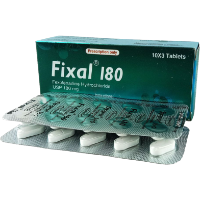 Fixal180 mg 10's Strip Tablet image