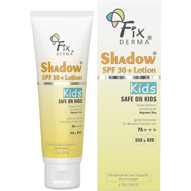 Fixderma Kids Shadow Kids Sunscreen SPF 30 Plus Lotion 75 gm image