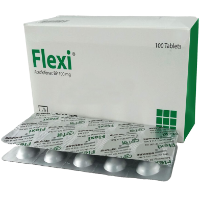 Flexi 100 mg - 10's Strip Tablet image