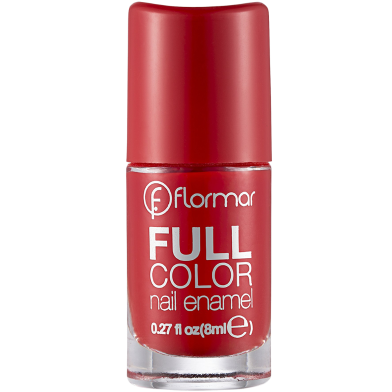 Flormar Full Color Nail Enamel FC08 Optimistic Red image