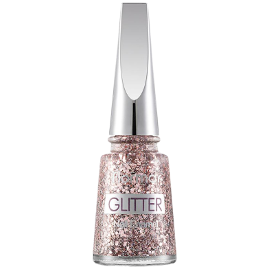Flormar Glitter Nail Enamel GL02 Pink Silver image