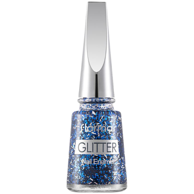 Flormar Glitter Nail Enamel GL07 Sapphire Shine image